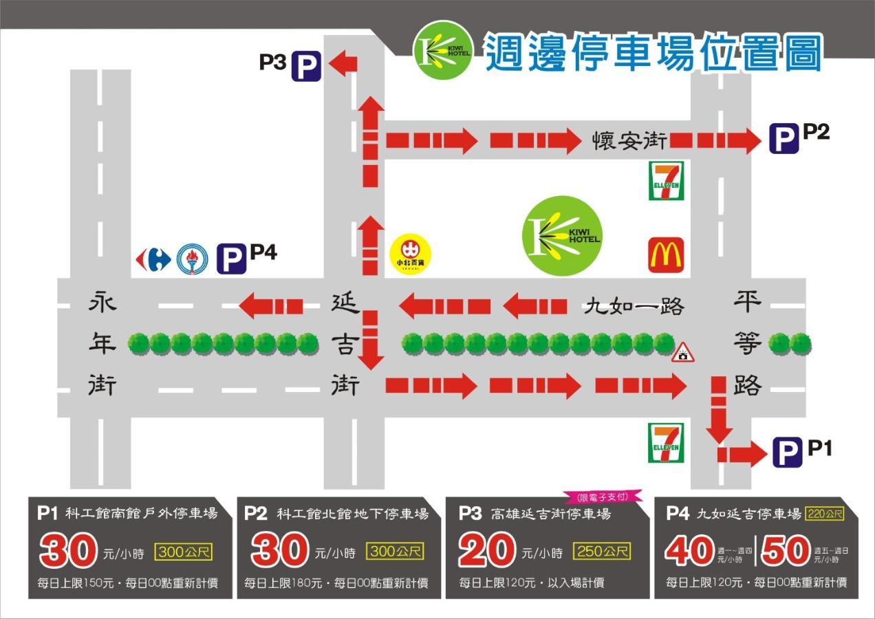 Kiwi Express Hotel - Jiuru Rd Kaohsiung Zewnętrze zdjęcie